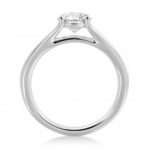 Split Shank Solitaire Engagement Ring Platinum