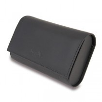 Rapport London Two Watch Storage Roll in Matte Black Rubber