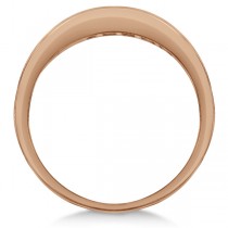 Princess-Cut Channel-Set Stackable Ruby Ring 14k Rose Gold (1.00ct)