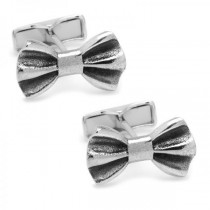 Perfectly Made Bow Tie Cufflinks in Sterling Silver