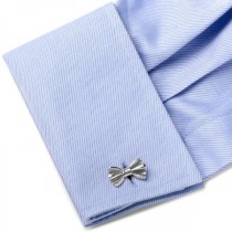 Perfectly Made Bow Tie Cufflinks in Sterling Silver