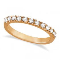 Lab Grown Diamond Stackable Ring Anniversary Band in 14k Rose Gold (0.25ct)