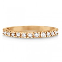 Lab Grown Diamond Stackable Ring Anniversary Band in 14k Rose Gold (0.25ct)