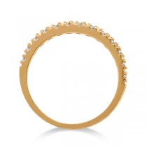 Lab Grown Diamond Stackable Ring Anniversary Band in 14k Rose Gold (0.25ct)