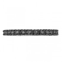 Lab Black Lab Grown Diamond Stackable Ring Guard in 14K White Gold (0.25ct)