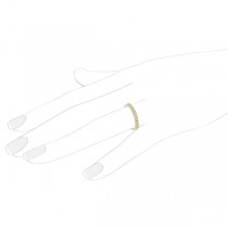 Yellow Canary Lab Grown Diamond Stackable Ring Band 14k White Gold (0.25 ct)
