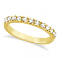 Lab Grown Diamond Stackable Ring Anniversary Band 14k Yellow Gold (0.25ct)