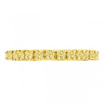 Yellow Canary Lab Grown Diamond Stackable Ring Band 14k Yellow Gold (0.25 ct)