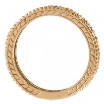 Fancy Canary Yellow & White Diamond Eternity Ring 14k Rose Gold (1.00ct)