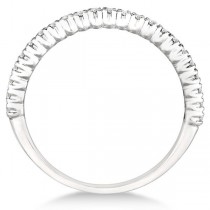Half-Eternity Pave-Set Lab Grown Diamond Stacking Ring Palladium (0.25ct)