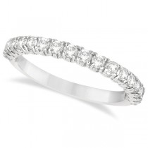 Half-Eternity Pave-Set Lab Grown Diamond Stacking Ring Palladium (0.75ct)