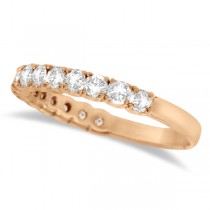 Lab Grown Diamond Wedding Band Anniversary Ring in 14k Rose Gold (1.00ct)