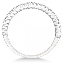 Half-Eternity Pave-Set Lab Grown Diamond Stacking Ring 14k White Gold (0.25ct)