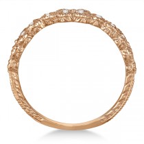 Four-Leaf Diamond Flower Ring 14k Rose Gold (0.30ct)