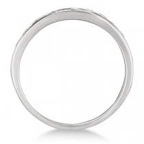 Channel-Set Diamond Anniversary Ring Band 14k White Gold (0.40ct)