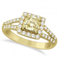 Yellow Diamond Split-Shank Engagement Ring 18k Yellow Gold (1.25ct)