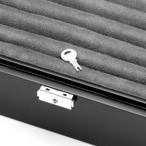 Men's Mahogany Oak Cufflink Case Jewelry Storage Holds 72 Pairs