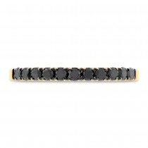 0.27ct 14k Yellow Gold Black Diamond Lady's Band