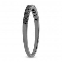 0.27ct 14k Black Rhodium Gold Black Diamond Lady's Band