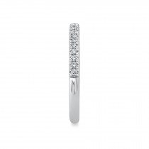 Diamond Prong Half Eternity Band 14k White Gold (0.18ct)