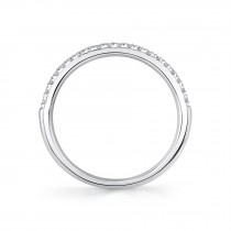 Diamond Prong Half Eternity Band 14k White Gold (0.18ct)