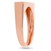 0.30ct 14k Rose Gold Diamond Pave Lady's Ring