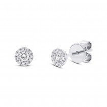 0.17ct 14k White Gold Diamond Stud Earrings