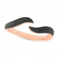 0.20ct 14k Rose Gold Black Diamond Lady's Ring