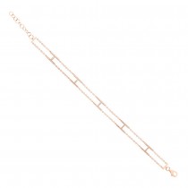 0.25ct 14k Rose Gold Diamond Lady's Bracelet