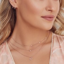 Diamond Bezel Huggie Earrings 14k White Gold (0.11ct)