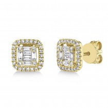 Diamond Baguette Stud Earrings 14k Yellow Gold (0.43ct)