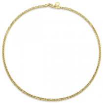 Fashion Rope Chain Necklace in 14k Yellow Gold