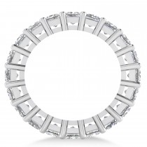 Princess Cut Diamond Eternity Wedding Band 14k White Gold (5.20ct)