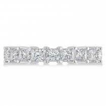 Princess Cut Diamond Eternity Wedding Band 14k White Gold (5.20ct)