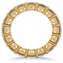 Princess Cut Diamond Eternity Wedding Band 14k Yellow Gold (8.96ct)