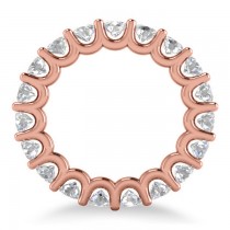 Diamond Eternity Wedding Band 14k Rose Gold (3.23ct)