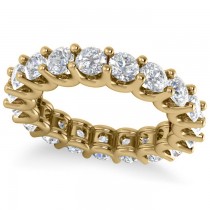 Diamond Eternity Wedding Band 14k Yellow Gold (3.23ct)