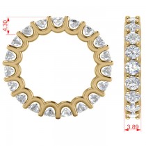 Diamond Eternity Wedding Band 14k Yellow Gold (3.23ct)