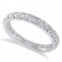 Diamond Eternity Wedding Band 14k White Gold (1.61ct)