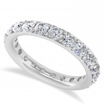 Diamond Eternity Wedding Band 14k White Gold (2.10ct)