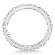 Diamond Eternity Wedding Band 14k White Gold (2.10ct)