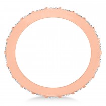 Diamond Eternity Wedding Band 14k Rose Gold (1.61ct)