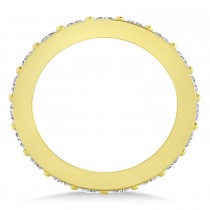 Diamond Eternity Wedding Band 14k Yellow Gold (2.85ct)