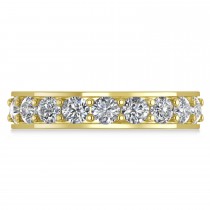 Diamond Eternity Wedding Band 14k Yellow Gold (2.85ct)