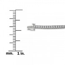 Diamond Princess Cut Tennis Bracelet in 14k White Gold (3.25ct)