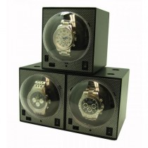 Stackable Carbon Fiber Single Automatic Watch Winder Box